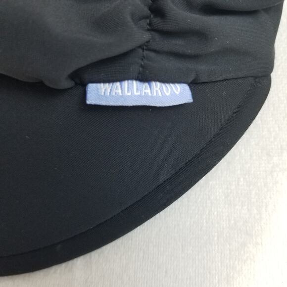 Wallaroo Aqua Visor Womens Black UPF 50+ Packable Sun Hat Adjustable Tie Back - Picture 9 of 9
